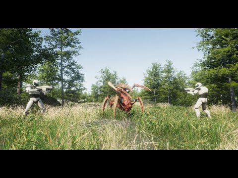 Added some effects to the hit scan enemy, voices and teams