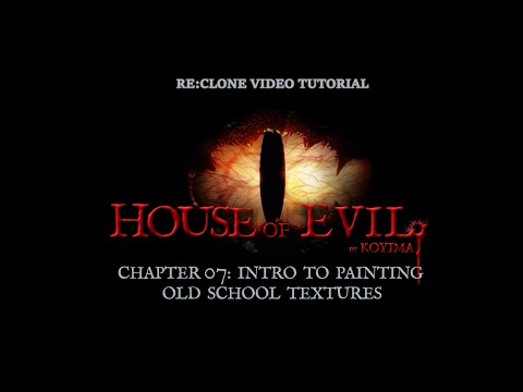 House of evil - Surival Horror στη Unity - Chapter 07 - Intro to painting old school textures