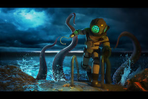 diver-escape